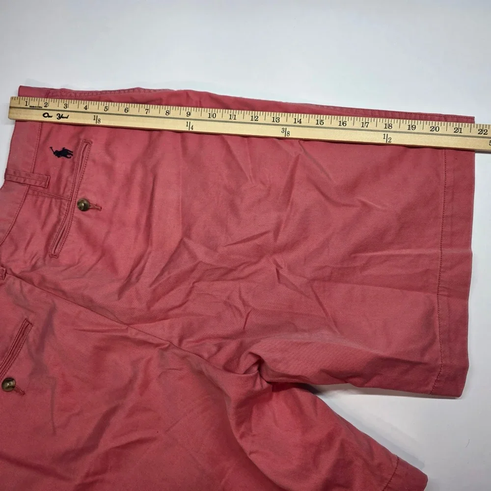 Polo Ralph Lauren Mens Relaxed Fit Cotton Chino Shorts Salmon Pink 34